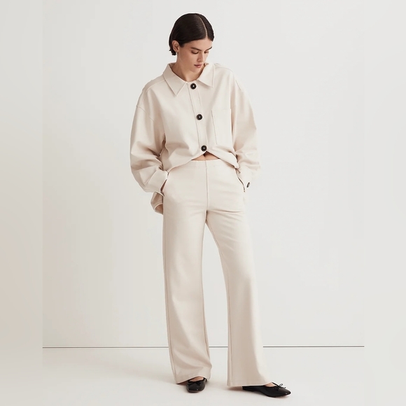 Madewell Pants - MADEWELL Women's Pointe Wide Leg Pants in Cream NWT